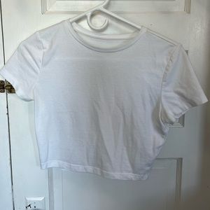 White Cotton Crop Top